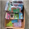 Image 2 : FIVE SETS OF NEW RAINBOW 24 PACK SCRATCH ART PAPER NOTEBOOKS, INCLUDES 24 PENCILS AND 24 STENCILS