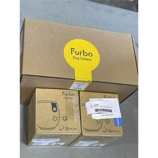 NEW SEALED FURBO DOG CAMERA  AND 2 FURBO 360 CAMERAS