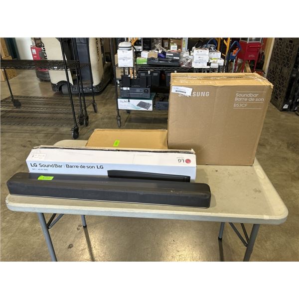 3 SOUND BARS. DEFECTIVE STORE RETURNS