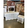 Image 1 : 2 TONE DRESSER AND MATCHING NIGHT STAND