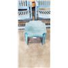 Image 2 : 2 GREEN FOLDABLE PATIO CHAIRS AND A GREEN STOOL