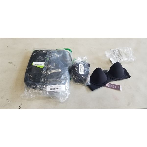 TRAVELON CLASSIC SMALL EAST/WEST CROSSBODY AND 2 CALVIN KLEIN BRAS