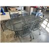 Image 2 : METAL OUTDOOR PATIO TABLE W/ 4 CHAIRS