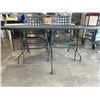 Image 5 : METAL OUTDOOR PATIO TABLE W/ 4 CHAIRS