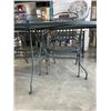 Image 6 : METAL OUTDOOR PATIO TABLE W/ 4 CHAIRS