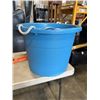 Image 3 : 4 LARGE BLUE FEED / WATER TUBS