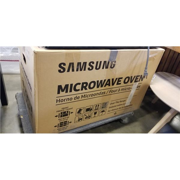 SAMSUNG OVER-THE-RANGE 1.7CU FT MICROWAVE - TESTED WORKING, RETAIL $329
