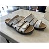 Image 3 : CLARKS COLLECTION LEISA CACTI SLIDE SANDLE, WHITE LEATHER LADIES SANDLE. SIZE 9.5 US