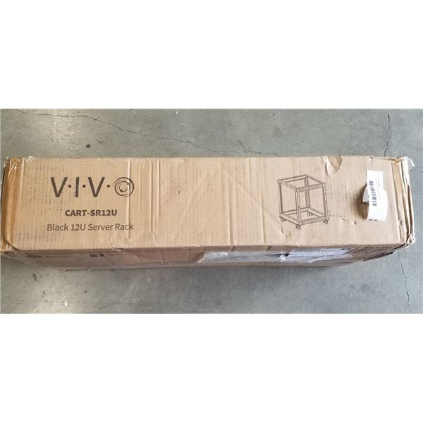 VIVO BLACK 12U SERVER RACK