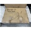 Image 3 : VIVO GRAY CLAMP-ON DESK PRIVACY PANEL AND VIVO SILVER PNEUMATIC ARM TV WALL MOUNT