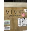 Image 3 : VIVO BLACK ADJUSTABLE PC CART WITH STORAGE
