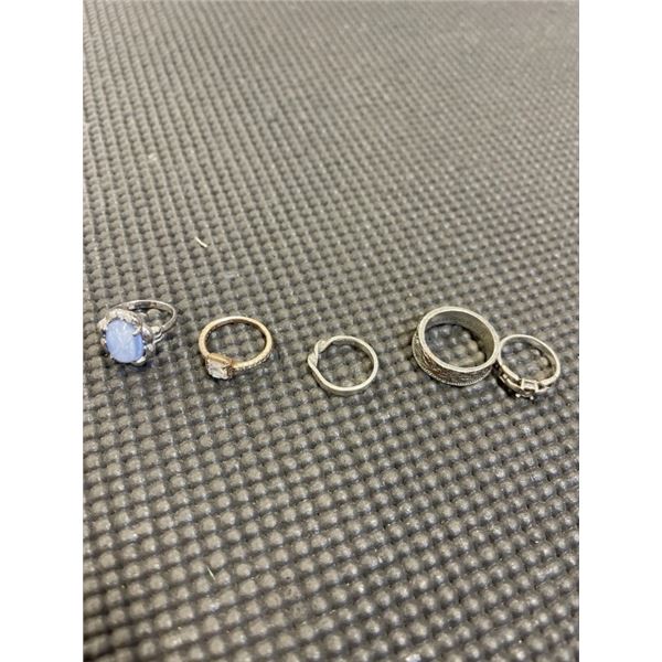 5 STERLING SILVER 925 RINGS