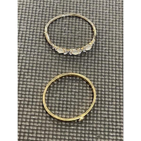 2 GOLD TONE 925 BANGLES