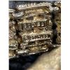 Image 2 : 925 GOLD TONE COVENTRY BRACELET W/ SAFTEY CHAIN AND BLACK STEEL LACOSTE BRACELET
