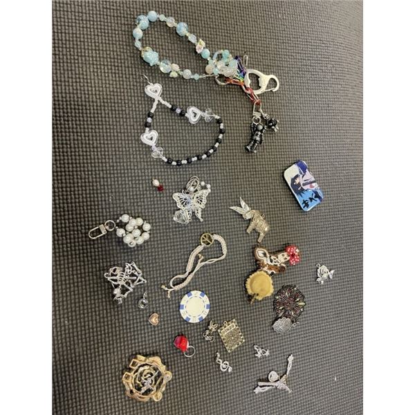 ASSORTED KEYCHAINS AND PENDANTS