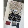 Image 1 : 2 COACH PURSES AND 3 ID HOLDERS. UNAUTHENTICATED