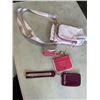 Image 1 : LULULEMON CROSS BODY BAG AND 2 CARD HOLDERS WITH LANYARDS. UNAUTHENTICATED