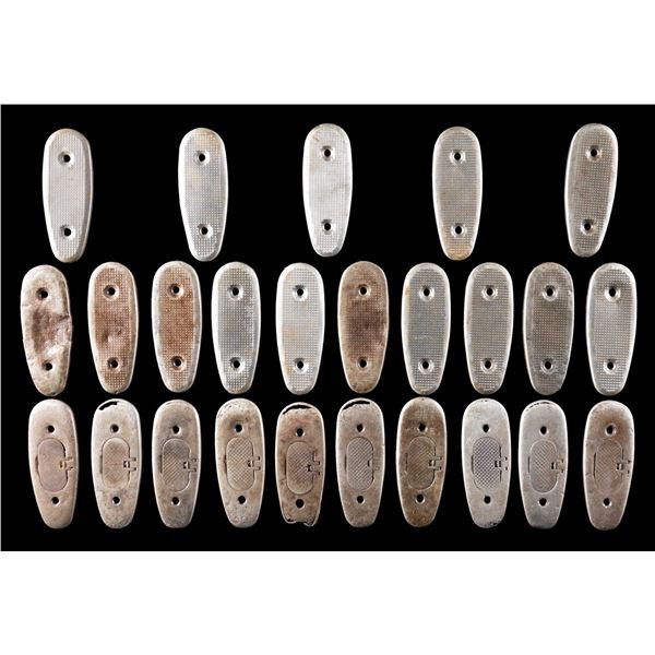 25 M1 GARAND RIFLE BUTTPLATES.
