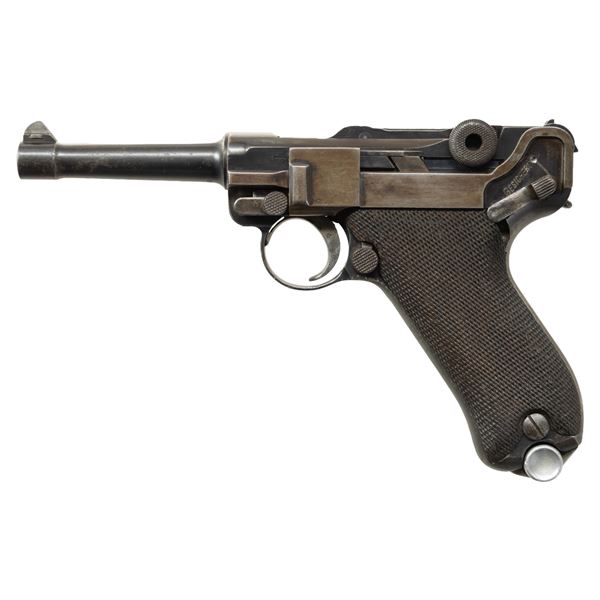 UNIT MARKED, FIRST ISSUE, DWM P.08 LUGER