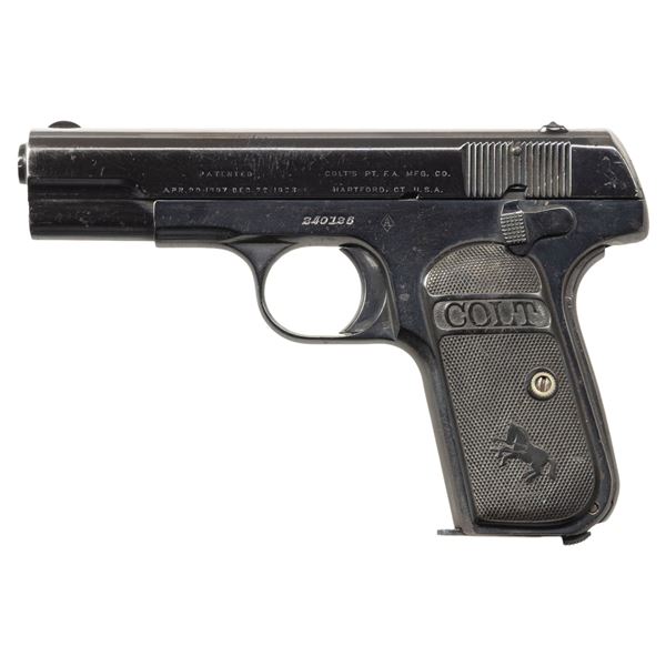 RARE BELGIAN CONTRACT COLT MODEL 1903 HAMMERLESS