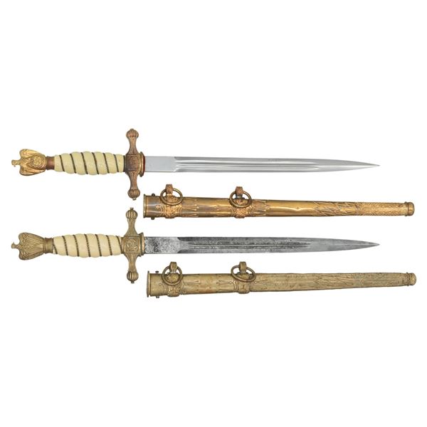 2 WWII GERMAN KRIEGSMARINE DAGGERS.
