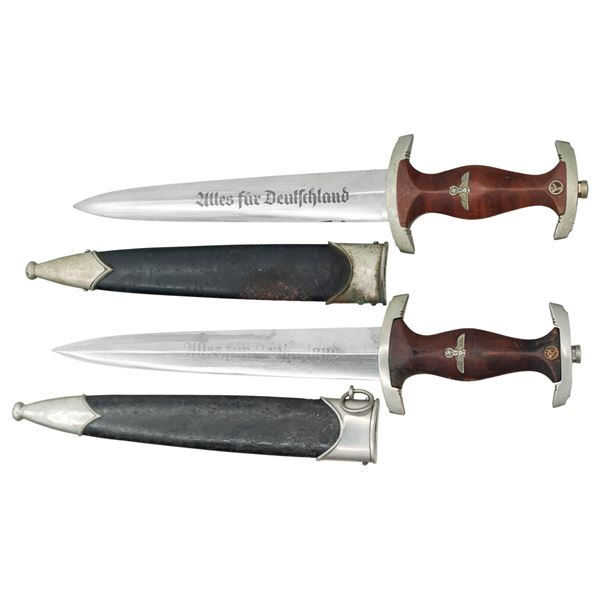 2 WWII GERMAN NSKK DAGGERS.