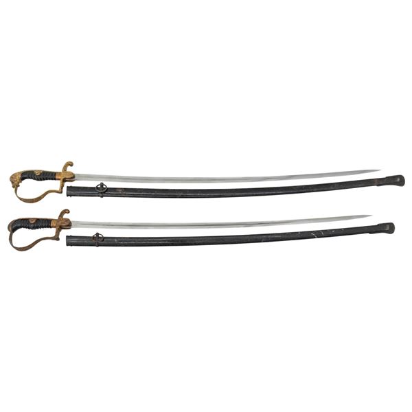 2 WWII GERMAN ARMY SWORDS.