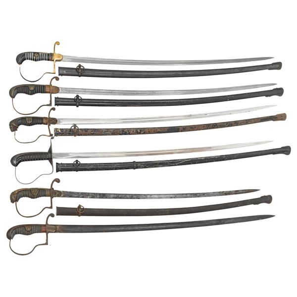 6 IMPERIAL GERMAN SWORDS.