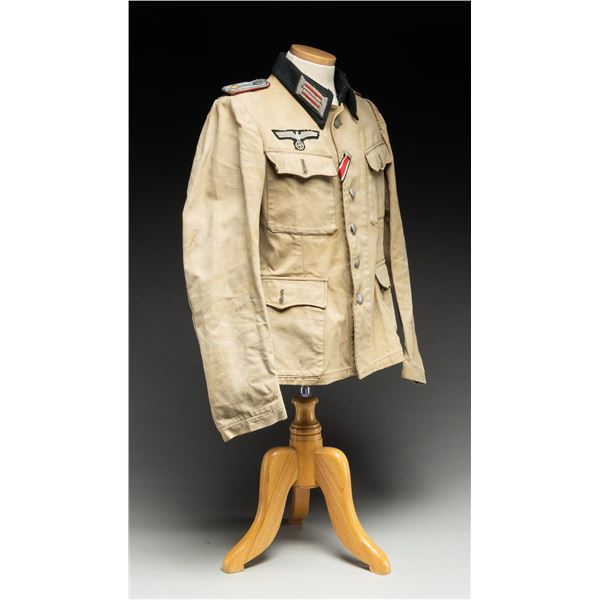 GERMAN ARMY SUMMER WEIGHT TUNIC FOR ARTILLERY.