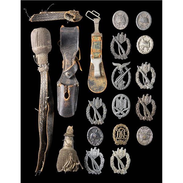 WWII GERMAN BADGES AND MORE.