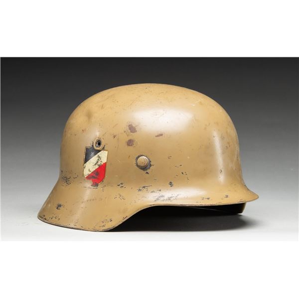 WWII GERMAN STYLE M40 AFRIKA KORPS HELMET.