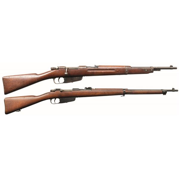 2 ITALIAN CARCANO BOLT ACTION RIFLES.