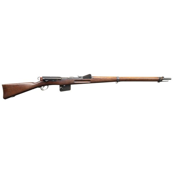 SWISS 1889 STRAIGHT PULL BOLT ACTION RIFLE.