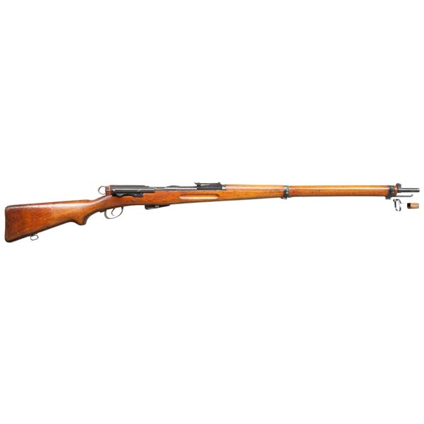 SWISS 1911 STRAIGHT PULL BOLT ACTION RIFLE.