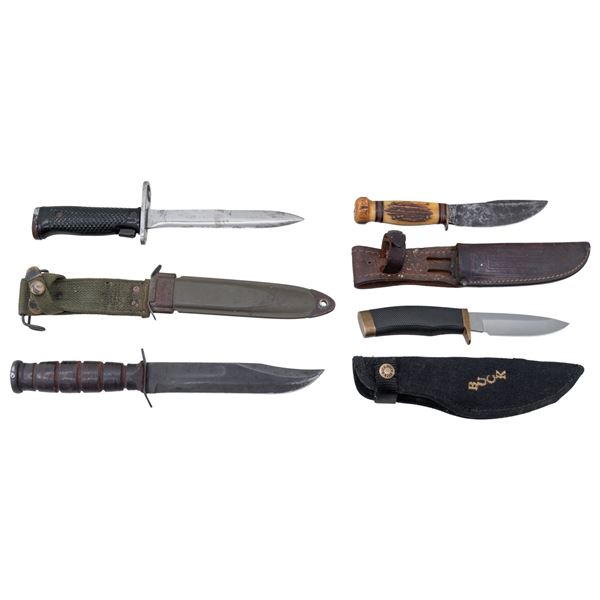 LOT OF 4 U.S. MILITARY AND COMMERCIAL KNIVES.