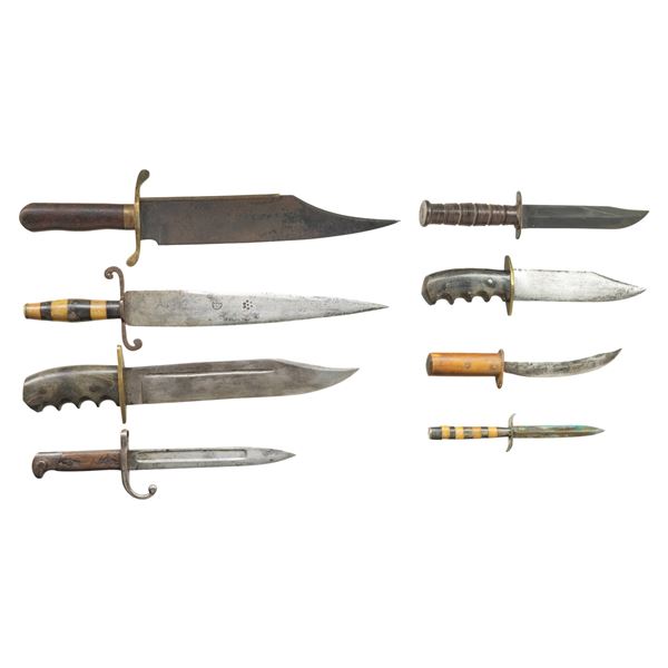 GROUP OF 8 VINTAGE KNIVES.