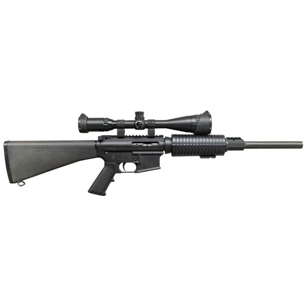 DPMS A-15 SEMI-AUTOMATIC RIFLE WITH SCOPE.