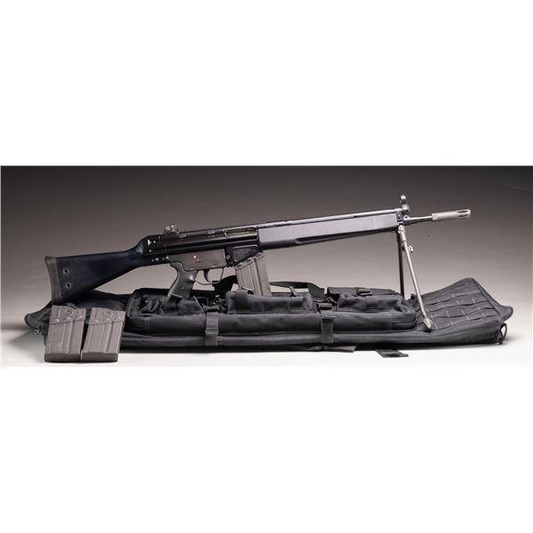 SPRINGFIELD SAR-8 SPORTER RIFLE WITH ACCESSORIES.