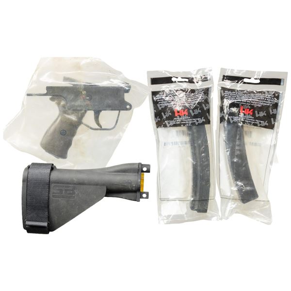 LOT OF ASSORTED HK PARTS & MAGAZINES.