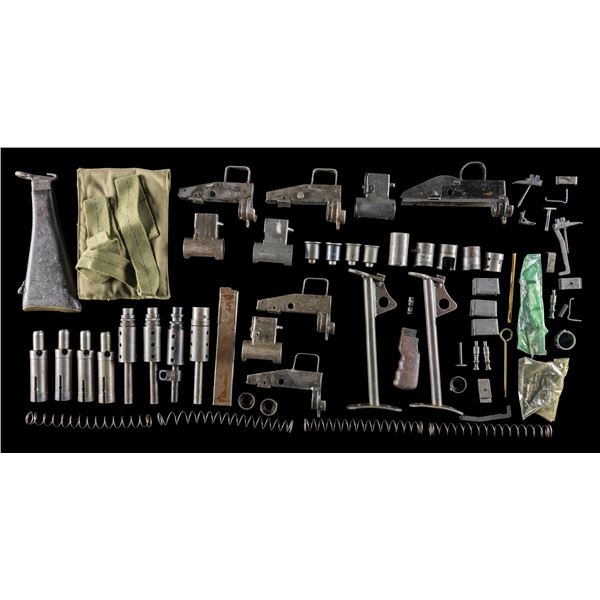 LOT OF STEN SUBMACHINE GUN PARTS & ACCESSORIES.
