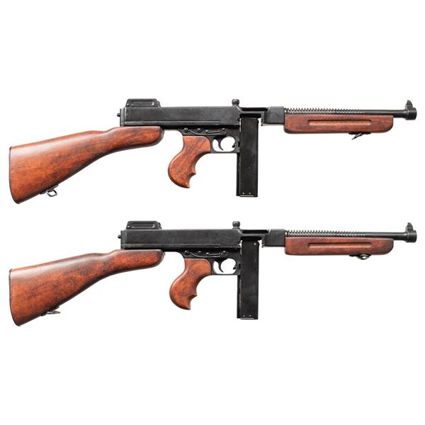 2 DENIX THOMPSON M1A NON-FIRING REPLICAS.