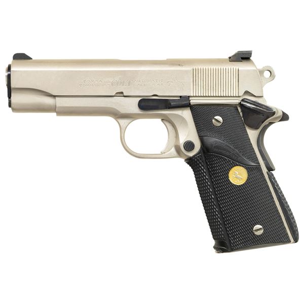SATIN NICKEL COLT SERIES 70 COMBAT COMMANDER SEMI
