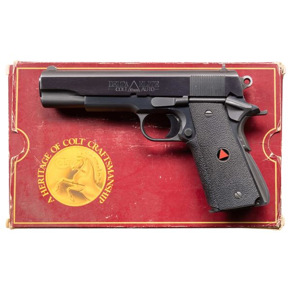 COLT DELTA ELITE SEMI AUTO PISTOL WITH COLT BOX.