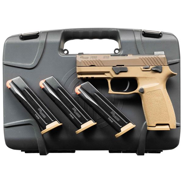 SIG SAUER P320 M18 SEMI AUTO PISTOL WITH MATCHING