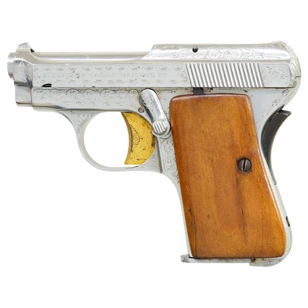 RARE FACTORY PLATED & ENGRAVED BERETTA MODEL 418