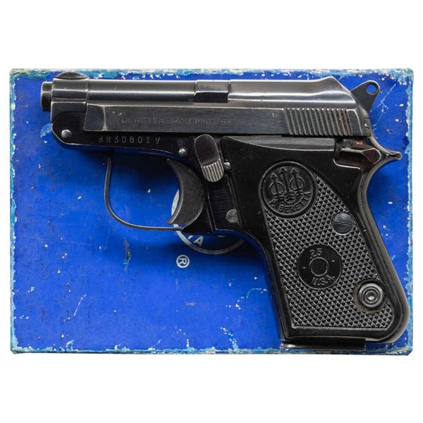 BERETTA 950BS SEMI AUTO PISTOL WITH BOX.