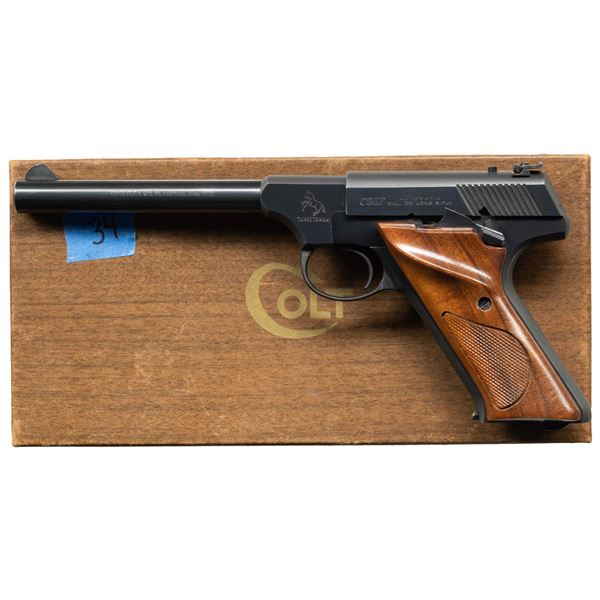 FINE COLT TARGETSMAN SEMI-AUTOMATIC PISTOL WITH