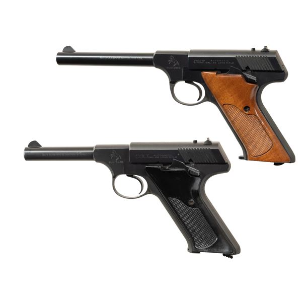 PAIR OF COLT HUNTSMAN SEMI-AUTOMATIC PISTOLS.