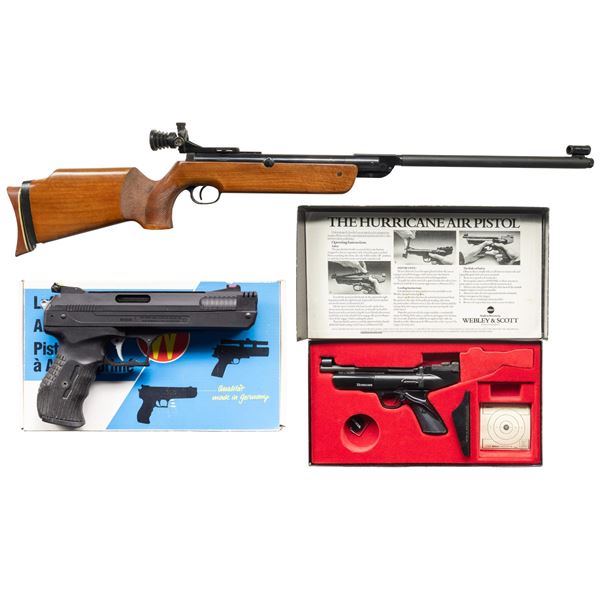 AIR RIFLE & 2 AIR PISTOLS.