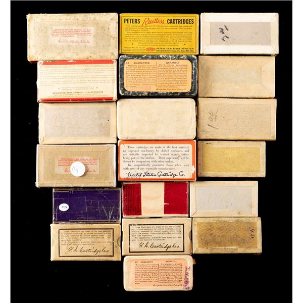 COLLECTOR LOT OF S&W CALIBER CARTRIDGE BOXES